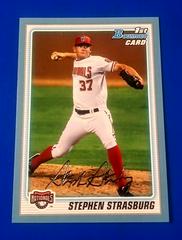 Stephen Strasburg [Blue] Baseball Cards 2010 Bowman Prospects Prices