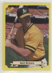 Mark McGwire [Yellow Back] Baseball Cards 1987 Classic Travel Update Prices