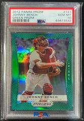Johnny Bench [Green Prizm] Baseball Cards 2012 Panini Prizm Prices
