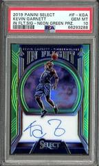 Kevin Garnett [Neon Green Prizm] #IF-KGA Basketball Cards 2019 Panini Select in Flight Signatures Prices