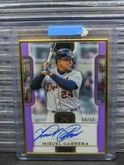 Miguel Cabrera [Purple] #DCFA-MC Baseball Cards 2023 Topps Definitive Framed Autograph Collection Prices