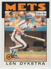 Len Dykstra Baseball Cards 1986 O Pee Chee Prices