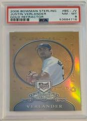 Justin Verlander [Gold Refractor] Baseball Cards 2006 Bowman Sterling Prices