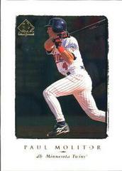 Paul Molitor #125 Baseball Cards 1998 SP Authentic Prices