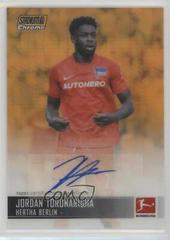 Jordan Torunarigha [Orange Prism Refractor] #CAC-JT Soccer Cards 2021 Stadium Club Chrome Bundesliga Autographs Prices