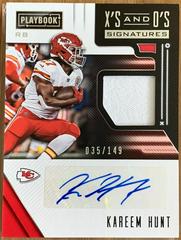 Kareem Hunt #XOS-KH Football Cards 2018 Panini Playbook X's and O's Signatures Prices