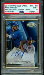 Kris Bryant [Blue] #FA-KB Baseball Cards 2018 Topps Gold Label Framed Autograph Prices