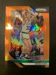 Larry Bird [Orange Prizm] Basketball Cards 2018 Panini Prizm Prices