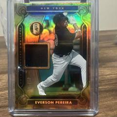 Everson Pereira [Holo Gold] Baseball Cards 2023 Panini Chronicles Gold Standard Swatches Prices