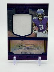 Jordan Addison [Blue] #RPA-10 Football Cards 2023 Panini Plates and Patches Rookie Patch Autographs Prices