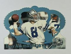 Troy Aikman [Blue Holofoil] Football Cards 1995 Pacific Crown Royale Prices