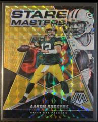 Aaron Rodgers [Gold] #SM-6 Football Cards 2022 Panini Mosaic Stare Masters Prices