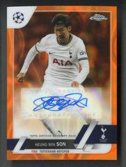 Heung Min Son [Orange Lava] #CA-HS Soccer Cards 2022 Topps Chrome UEFA Club Competitions Autographs Prices