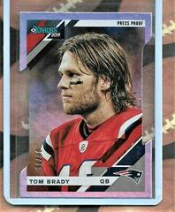 Tom Brady [Silver Press Proof] #162V Football Cards 2019 Donruss Prices