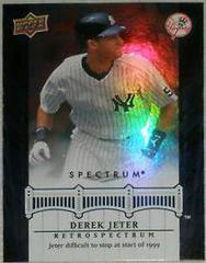 Derek Jeter #DJ34 Baseball Cards 2008 Upper Deck Spectrum Jeter Retrospectrum Prices