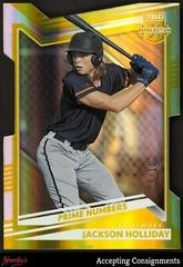 Jackson Holliday [Prime Numbers Gold Die Cut] Baseball Cards 2022 Panini Elite Extra Edition Prices