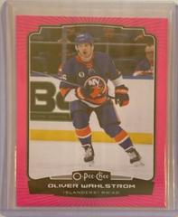 Oliver Wahlstrom [Neon Pink Border] #104 Hockey Cards 2022 O Pee Chee Prices