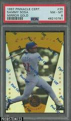 Sammy Sosa [Mirror Gold] #35 Baseball Cards 1997 Pinnacle Certified Prices