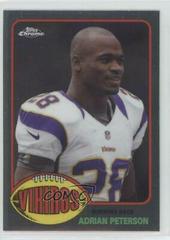 Adrian Peterson Football Cards 2015 Topps Chrome 60th Anniversary Prices