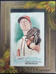 Max Scherzer [Mini Framed Cloth] #170 Baseball Cards 2016 Topps Allen & Ginter Prices