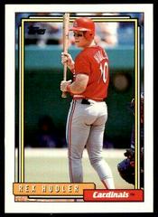 Rex Hudler #47 Baseball Cards 1992 Topps Prices