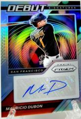 Mauricio Dubon [Silver Prizm] #DS-MD Baseball Cards 2021 Panini Prizm Debut Signatures Prices