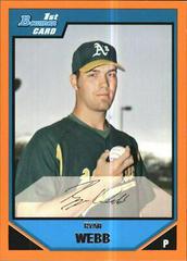 Ryan Webb #BP110 Baseball Cards 2007 Bowman Prospects Prices