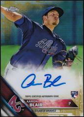 Aaron Blair [Gold Refractor] #RA-AB Baseball Cards 2016 Topps Chrome Rookie Autographs Prices