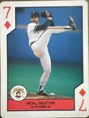 Neal Heaton [Seven of Diamonds] Baseball Cards 1990 U.S. Playing Card All Stars Prices