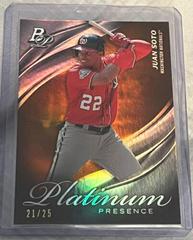 Juan Soto [Orange] #PP-9 Baseball Cards 2019 Bowman Platinum Presence Prices