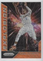 Russell Westbrook [Orange Wave Prizm] #15 Basketball Cards 2016 Panini Prizm Explosion Prices
