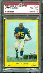 Lamar Lundy #14 Football Cards 1960 Bell Brand Rams Prices