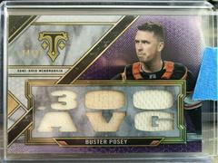 Buster Posey [Amethyst] #TTR-BP2 Baseball Cards 2021 Topps Triple Threads Relics Prices
