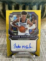 Jaden McDaniels [Gold Prizm] Basketball Cards 2020 Panini Prizm Rookie Signatures Prices