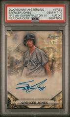 Spencer Jones [Superfractor] #PA-SJ Baseball Cards 2023 Bowman Sterling Prospect Autograph Prices