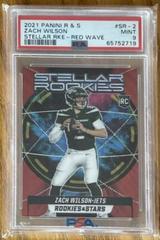 Zach Wilson [Red Wave] #SR2 Football Cards 2021 Panini Rookies and Stars Stellar Prices