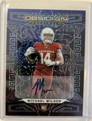 Michael Wilson [Deep Sea Mojo Electric Etch] #103 Football Cards 2023 Panini Obsidian Signature Prices