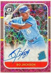 Bo Jackson [Pink Velocity] Baseball Cards 2021 Panini Donruss Optic Retro Rated Rookie Signatures Prices