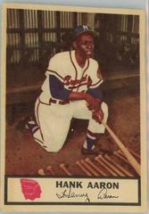 Hank Aaron [Hand Cut] #44 Baseball Cards 1955 Johnston Cookies Braves Prices