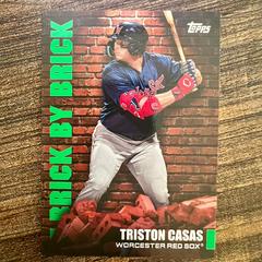 Triston Casas [Green] Baseball Cards 2022 Topps Pro Debut Brick by Brick Prices