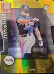 Marcus Giles [Autograph, Die Cut] #165 Baseball Cards 2001 Donruss Elite Prices