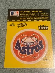 Astros Baseball Cards 1982 Fleer Team Logo Stickers Prices