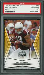 Mike Evans [Gold] Football Cards 2014 Leaf Draft Prices