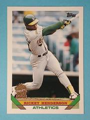 Rickey Henderson [Fla. Marlins Inaugural] Baseball Cards 1993 Topps Prices