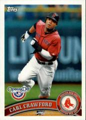 Carl Crawford #13 Baseball Cards 2011 Topps Opening Day Prices