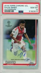 David Neres [Autograph] #9 Soccer Cards 2018 Topps Chrome UEFA Champions League Prices