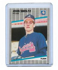 John Smoltz #602 Baseball Cards 1989 Fleer Glossy Prices