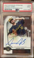Aaron Ashby #AA Baseball Cards 2020 Bowman Sterling Prospect Autographs Prices
