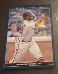 Ronald Acuna Jr. [Navy Blue] #2 Baseball Cards 2022 Topps X Derek Jeter Prices