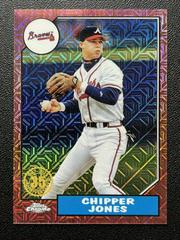Chipper Jones [Red] #T87C-3 Baseball Cards 2022 Topps Silver Pack 1987 Chrome Prices